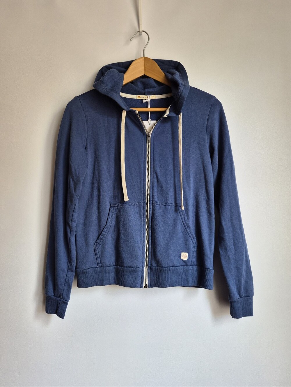 Marine Layer NWT Afternoon Zip Hoodie Size XS Faded Navy Blue Coastal Athleisure